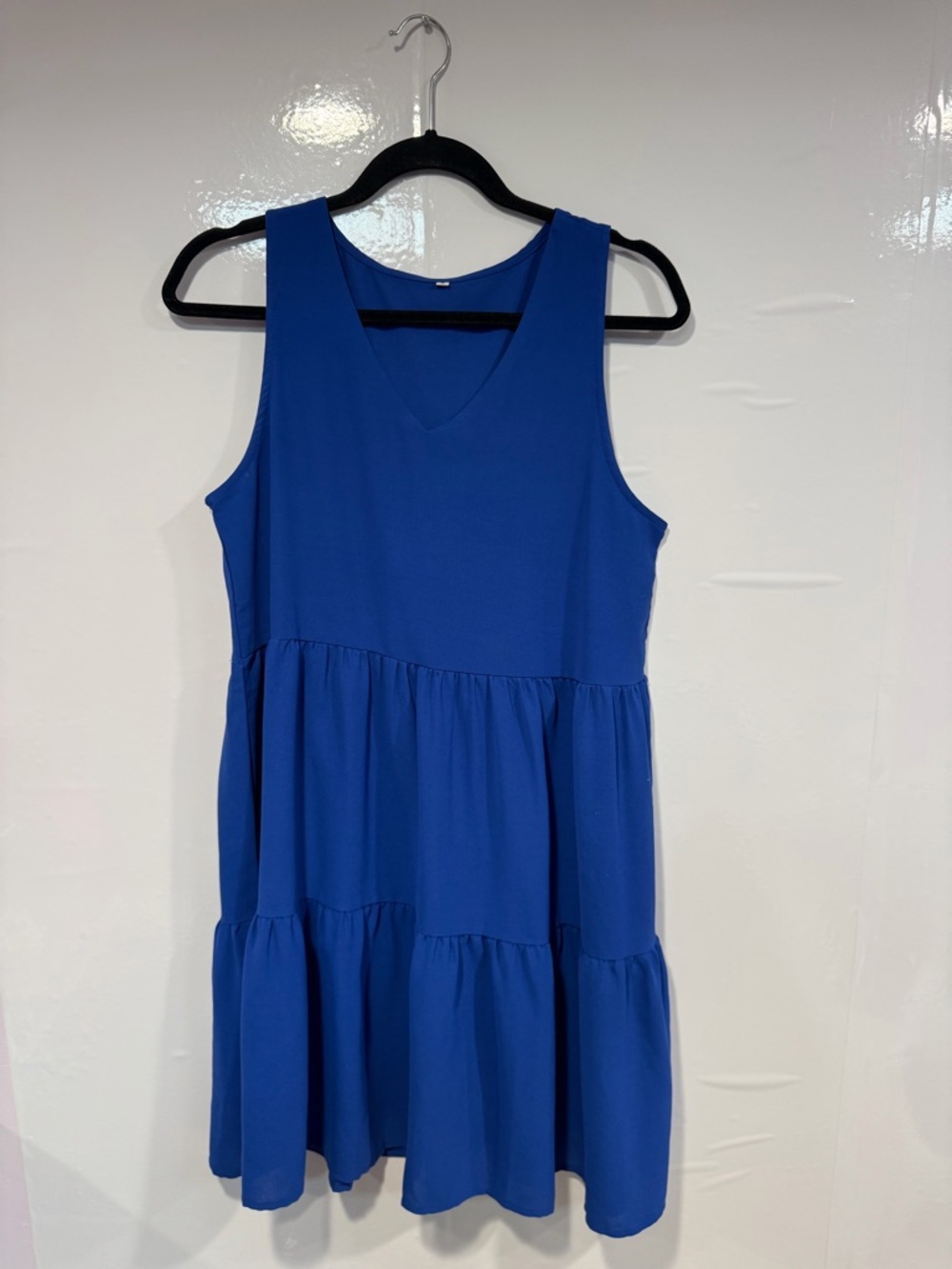Blue tiered boutique‎ tank top dress